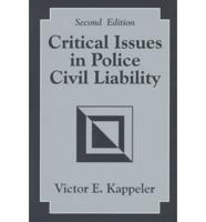 Critical Issues in Police Civil Liability