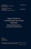 Frontiers in Condensed Matter Theory