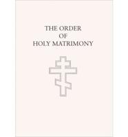 The Order of Holy Matrimony