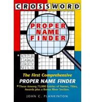 Crossword Proper Name Finder