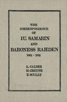 The Correspondence of Iu Samarin and Baroness Rahden