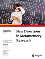 New Directions in Metamemory Research 2020: 228