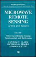 Microwave Remote Sensing. V. 1 Fundamentals and Radiometry
