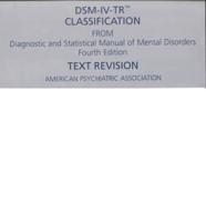 DSM-IV-TR Classification Sheet