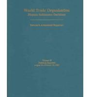 World Trade Organization Dispute Settlement Decisions