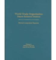 World Trade Organization Dispute Settlements Decisions