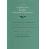 Essays on English Law and the American Experience