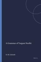 A Grammar of Targum Neofiti