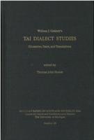 William J. Gedney's Tai Dialect Studies