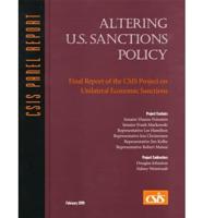 Altering U.S. Sanctions Policy