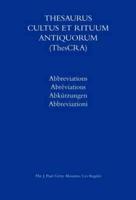 Thesaurus Cultus Et Rituum Antiquorum - Abbreviations