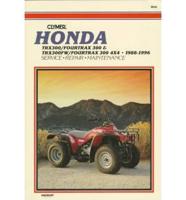 Honda Trx300/Fourtrax 300 & Trx300Fw/Fourtrax 300 4X4 1988-1996