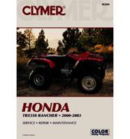 Clymer Honda TRX350 Rancher, 2000-2003 /[Author: Mike Morlan]