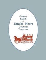 Cemetery Records of Lincoln - Moore Counties, Tennessee