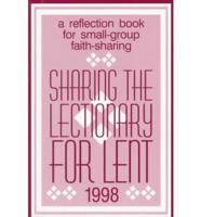 Sharing the Lectionary for Lent, 1998
