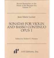 Sonatas for Violin and Basso Continuo, Opus 1