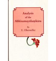 Analysis of the Abhisamayalamkara (Fasc. 1)