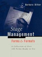 Stage Management Forms & Formats