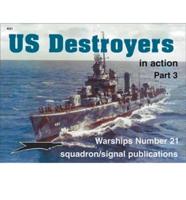 Us Destroyers in Action