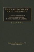 Policy, Pedagogy, and Social Inequality: Community College Student Realities in Post-Industrial America