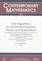 Fast Algorithms for Structured Matrices