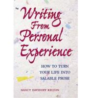 Writing from Personal Experience