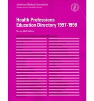 Health Professions Education Directory 1997-1998
