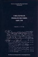 Cheltenham Probate Records, 1660-1740