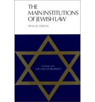 Main Institutions of Jewish Law