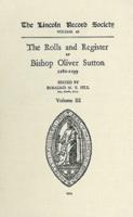 Rolls and Register of Bishop Oliver Sutton 1280-1299 [IV]