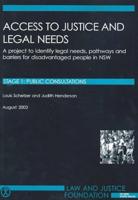Access to Justice and Legal Needs