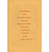 Fine Printing in the Twentieth Century