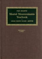 The Eighth Mental Measurements Yearbook (2 Volumes)