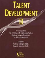 Talent Development III