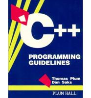 C++ Programming Guidelines