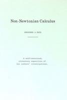 Non-Newtonian Calculus