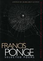 Selected Poems | Francis Ponge