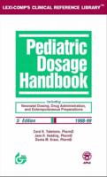 Pediatric Dosage Hd/bk 5th