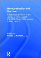 Homosexuality and the Law