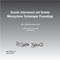 CICMT 2005 - Ceramic Interconnect and Ceramic Microsystems Technologies CD-ROM