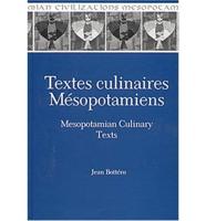 Textes Culinaires Mésopotamiens