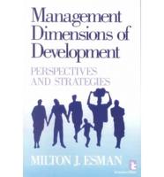 Management Dimensions of Development