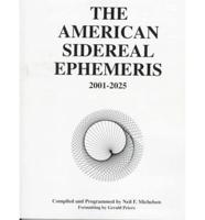 American Sidereal Ephemeris. 2001-25