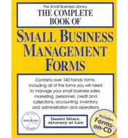 The Complete Book of Small Business Management Forms