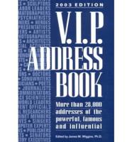 V.I.P. Address Book 2003