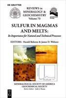 Sulfur in Magmas and Melts