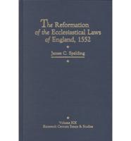 The Reformation of the Ecclesiastical Laws of England, 1552