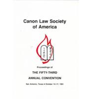 Canon Law Society of America