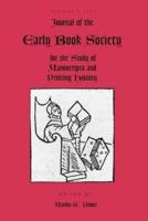 Journal of the Early Book Society Vol 6