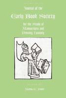 Journal of the Early Book Society Vol 8